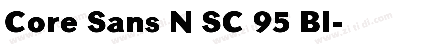 Core Sans N SC 95 Bl字体转换